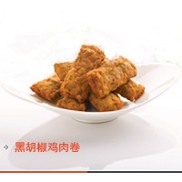 黑胡椒鸡肉卷