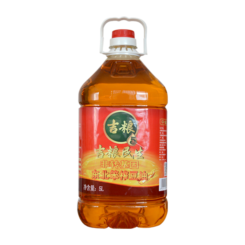 吉粮民生非转笨榨豆油5L